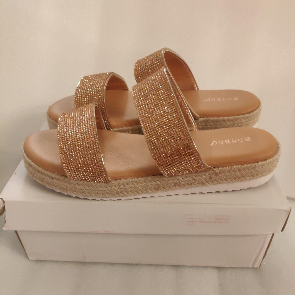 Bamboo Sandals Women's Size 10 EUR 40  Flats Shoes